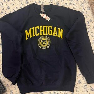 Michigan Navy Blue Sweater
